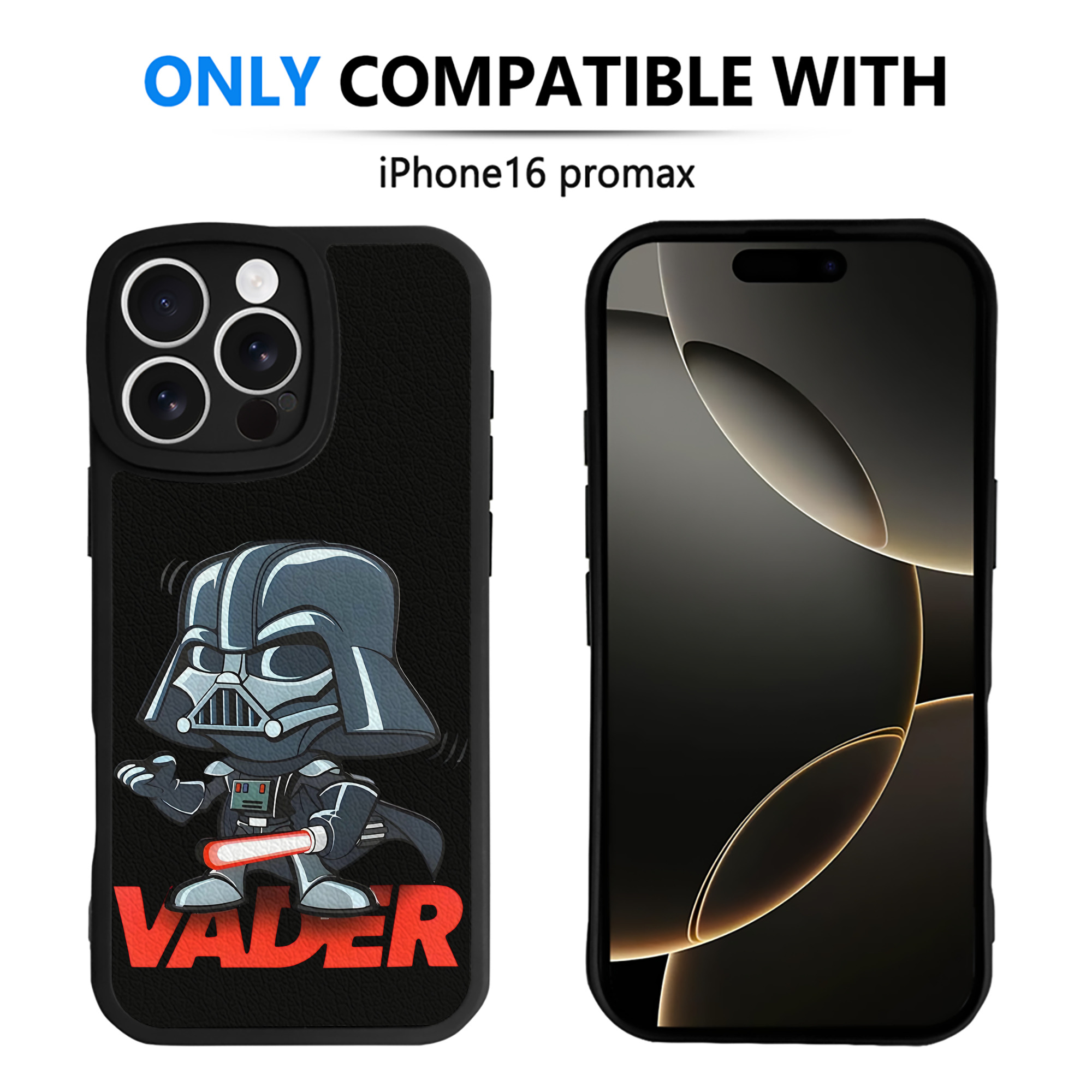 （画像用） スター・ウォーズ Star Wars 【iPhone 16シリーズ対応】シリコンスマホケース（レザー調） 材質：シリコン